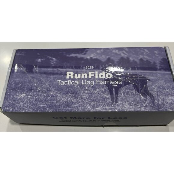 RunFido Tactical Dog Harness is a heavy-duty adjustable dog vest